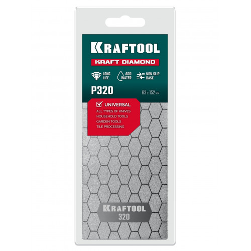 KRAFTOOL DIAMOND 63 х 152 мм, Р320, пластина алмазная заточная (35710-320)