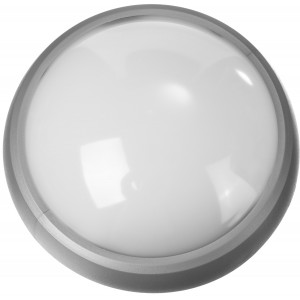 Светильник STAYER ″PROFI″ PROLight светодиодный, влагозащищенный IP65, пластиковый корпус, PC, влагозащищенный, круг, металлик, 4000К, 7(60Вт)
