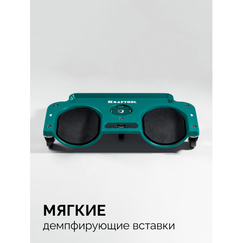Строительные наколенники на колёсах KRAFTOOL KRAFT BOARD на единой, базе, 5 колёс, лоток для инструментов, нагрузка до 110кг (11513)