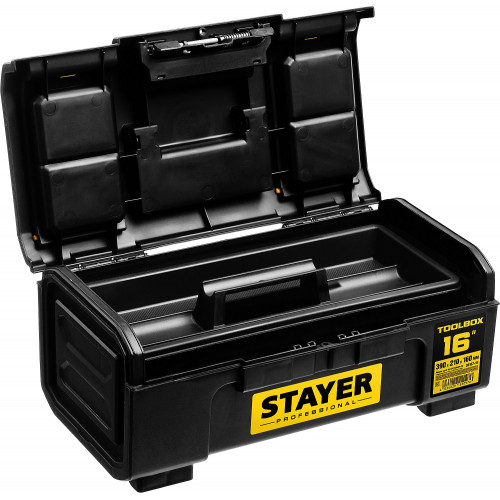 Ящик для инструмента ″TOOLBOX-16″ пластиковый, STAYER Professional