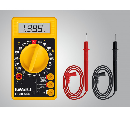 STAYER DT-838 Цифровой мультиметр (45306)