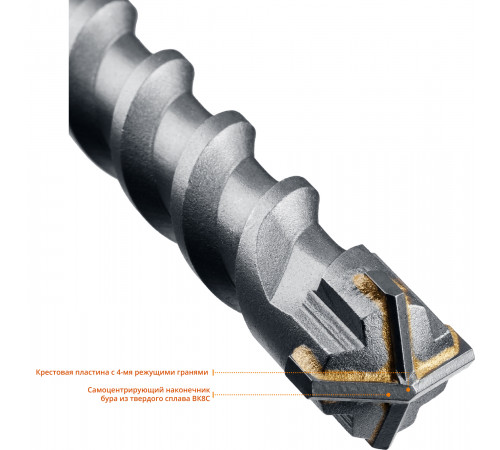 ЗУБР Бур SDS-max 25 x 400/520 мм, Профессионал