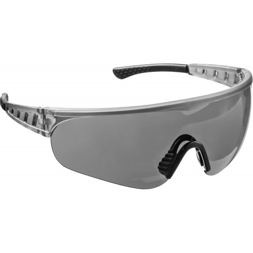 Защитные серые очки STAYER PRO-X широкая монолинза, открытого типа