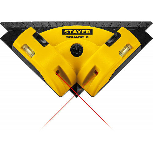 STAYER SQUARE-8 угольник лазерный для кафеля, 8 м, точн. +/-0,4 мм/м,