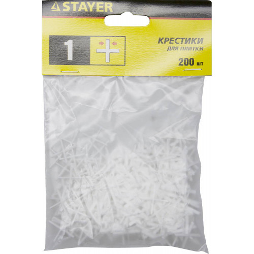 STAYER 1мм крестики для плитки, 200шт
