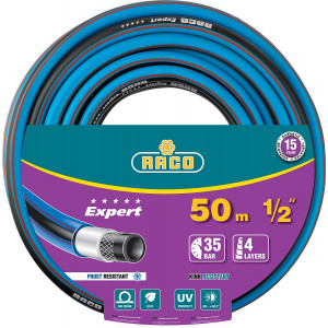 Поливочный шланг RACO EXPERT 1/2″ 50 м 35 атм четырёхслойный армированный