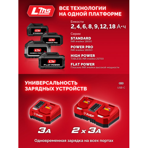 ЗУБР 20 В, 165 Н·м, без АКБ (LMS), бесщеточная дрель-шуруповерт (ДБ-165)