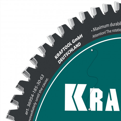 KRAFTOOL Metal Cut 185 х 30 мм, 63Т, диск пильный по металлу и стали (36954-185-30-63)